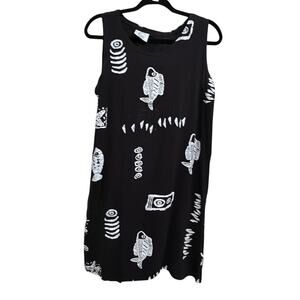 100% COTTON Nautical beach dress size S